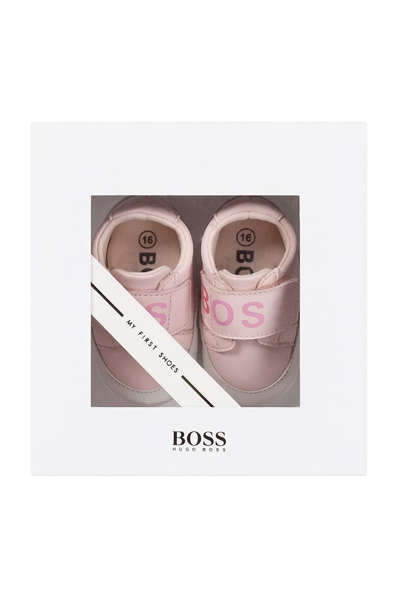 BOSS Kidswear Кожени буйки с лого - Pepit.bg
