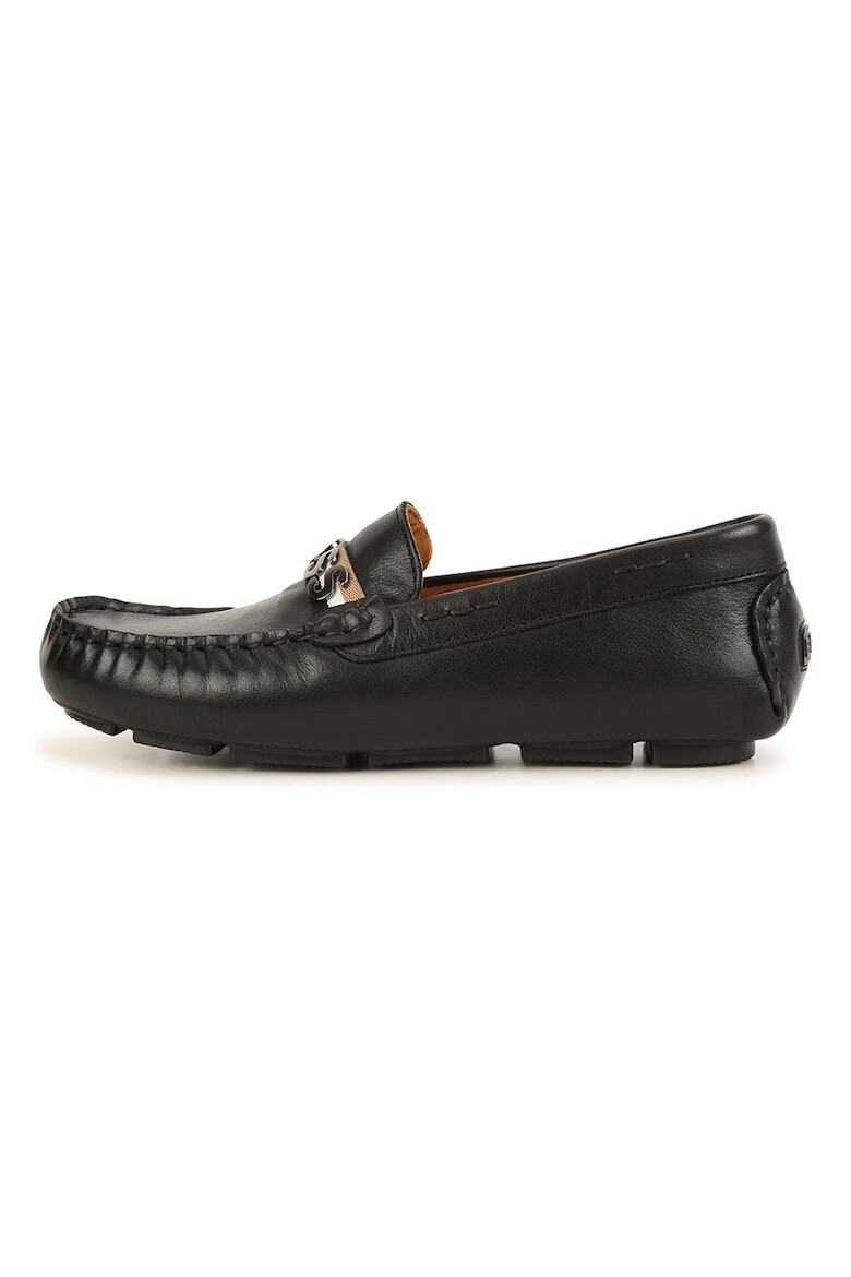 BOSS Kidswear Кожени мокасини с лого - Pepit.bg