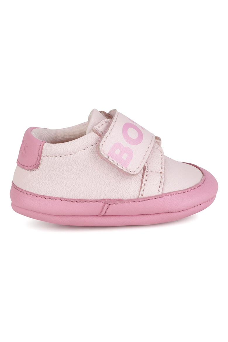 BOSS Kidswear Кожени обувки с лого - Pepit.bg