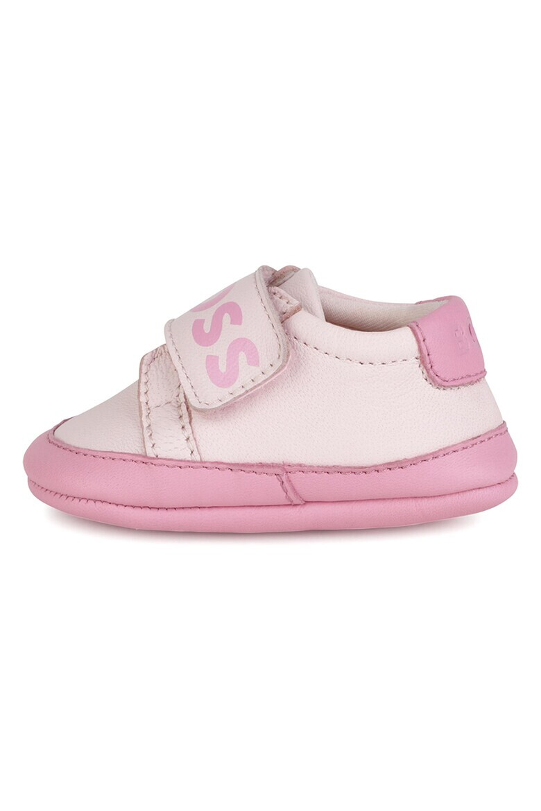 BOSS Kidswear Кожени обувки с лого - Pepit.bg