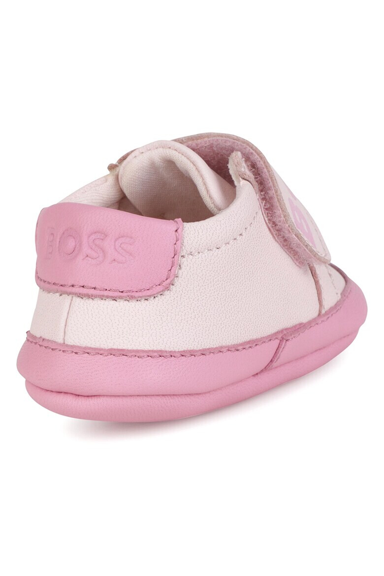 BOSS Kidswear Кожени обувки с лого - Pepit.bg