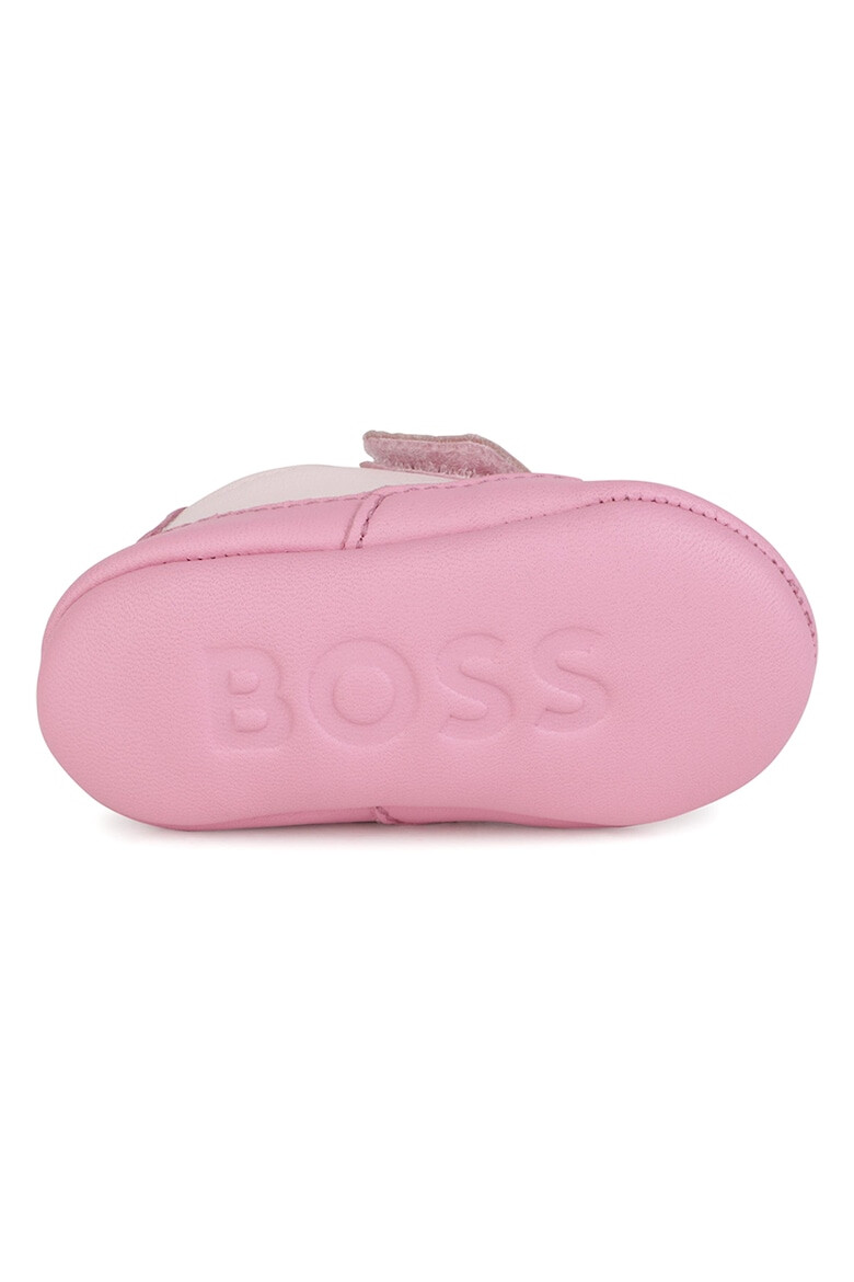 BOSS Kidswear Кожени обувки с лого - Pepit.bg