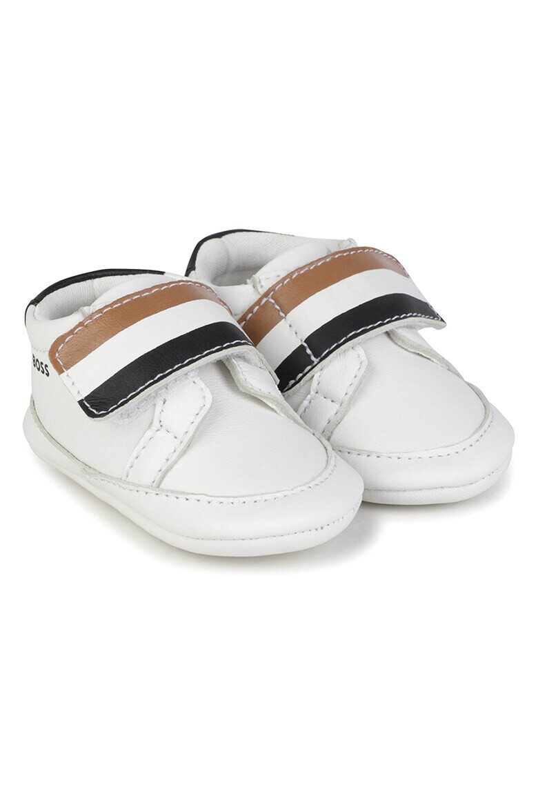 BOSS Kidswear Кожени обувки с велкро - Pepit.bg