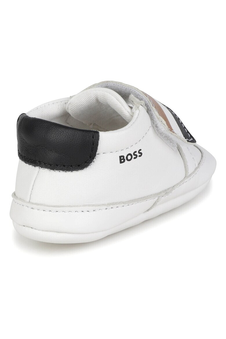 BOSS Kidswear Кожени обувки с велкро - Pepit.bg