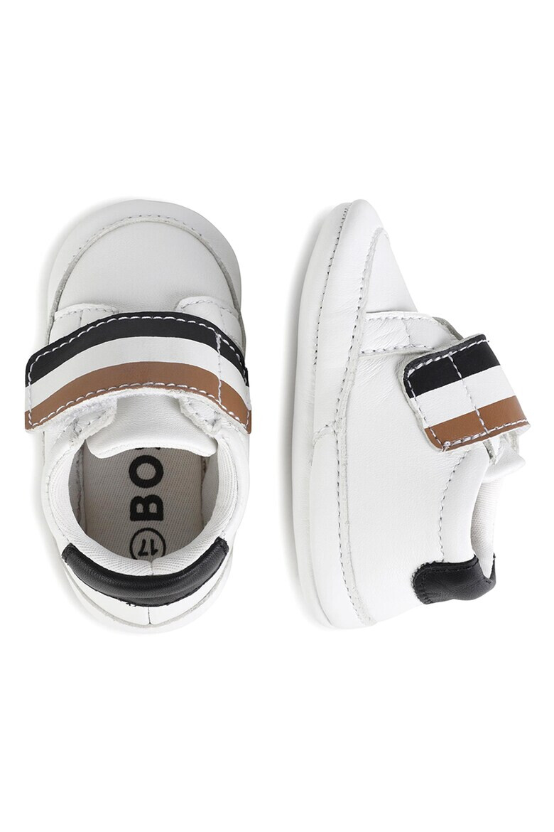 BOSS Kidswear Кожени обувки с велкро - Pepit.bg