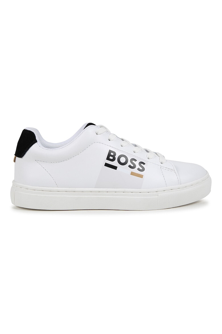 BOSS Kidswear Кожени спортни обувки с лого - Pepit.bg