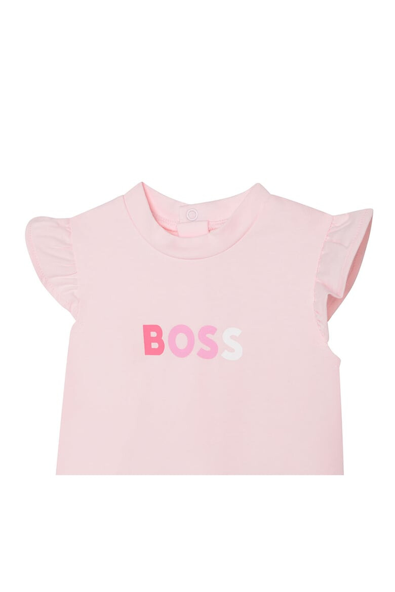 BOSS Kidswear Къс гащеризон с лого - Pepit.bg
