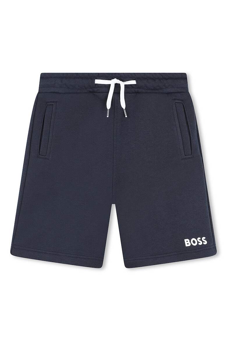 BOSS Kidswear Къс панталон с памук и джобове - Pepit.bg