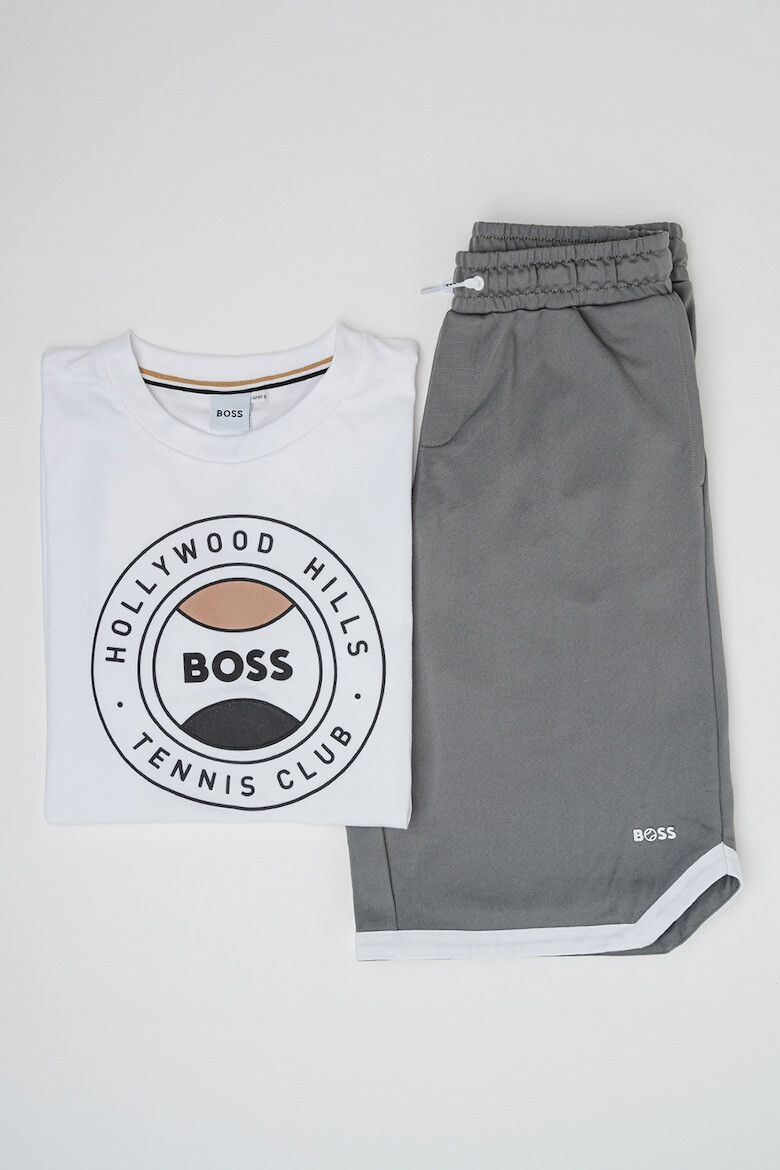 BOSS Kidswear Къс спортен екип с лого - Pepit.bg