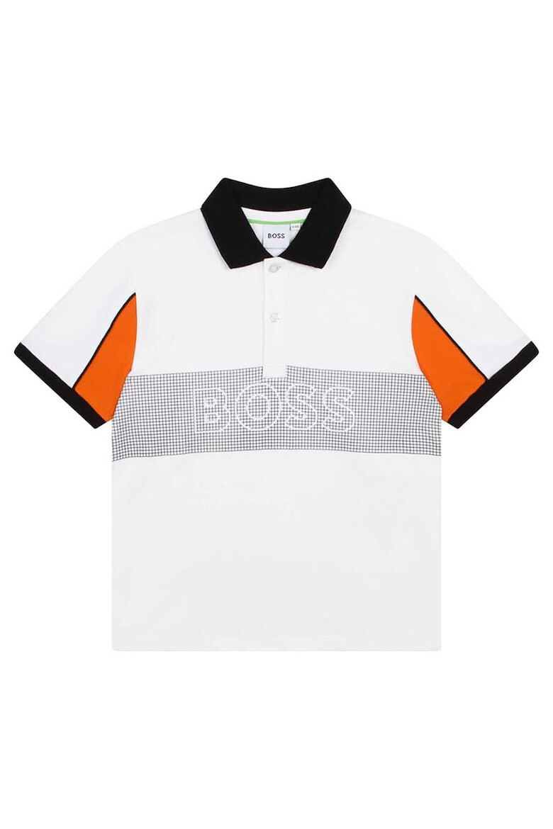 BOSS Kidswear Къс спортен екип с памук с лого - Pepit.bg