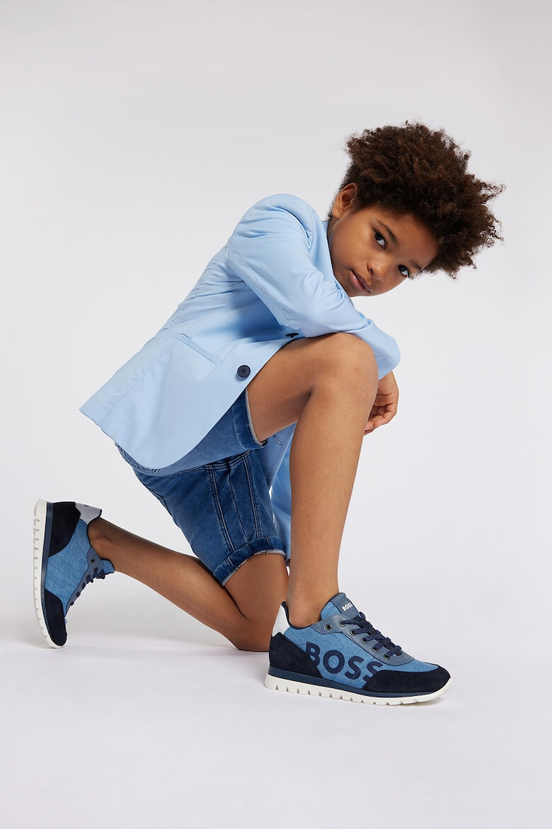 BOSS Kidswear Къси дънки с връзка - Pepit.bg