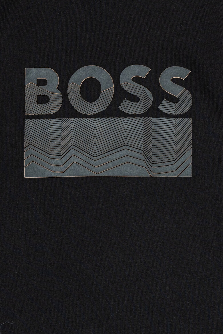 BOSS Kidswear Памучна блуза на лога - Pepit.bg