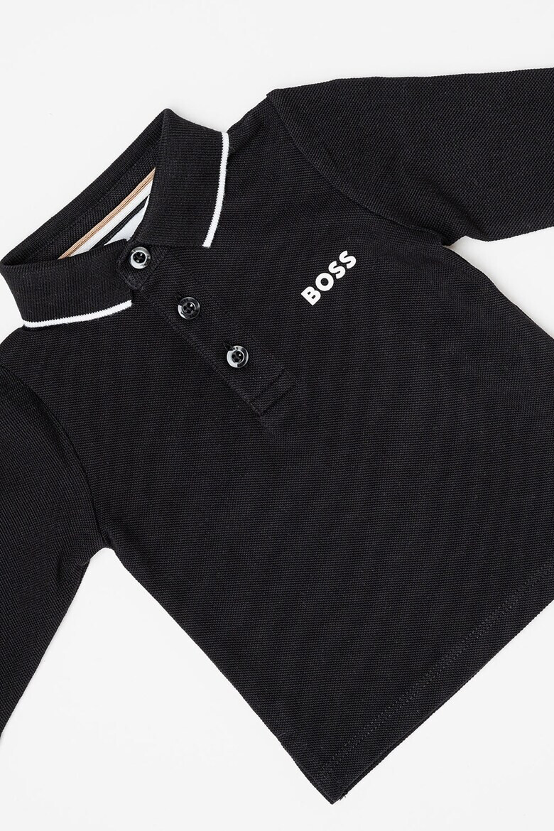 BOSS Kidswear Памучна блуза с яка - Pepit.bg