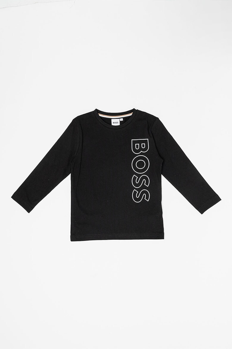 BOSS Kidswear Памучна блуза с лого - Pepit.bg