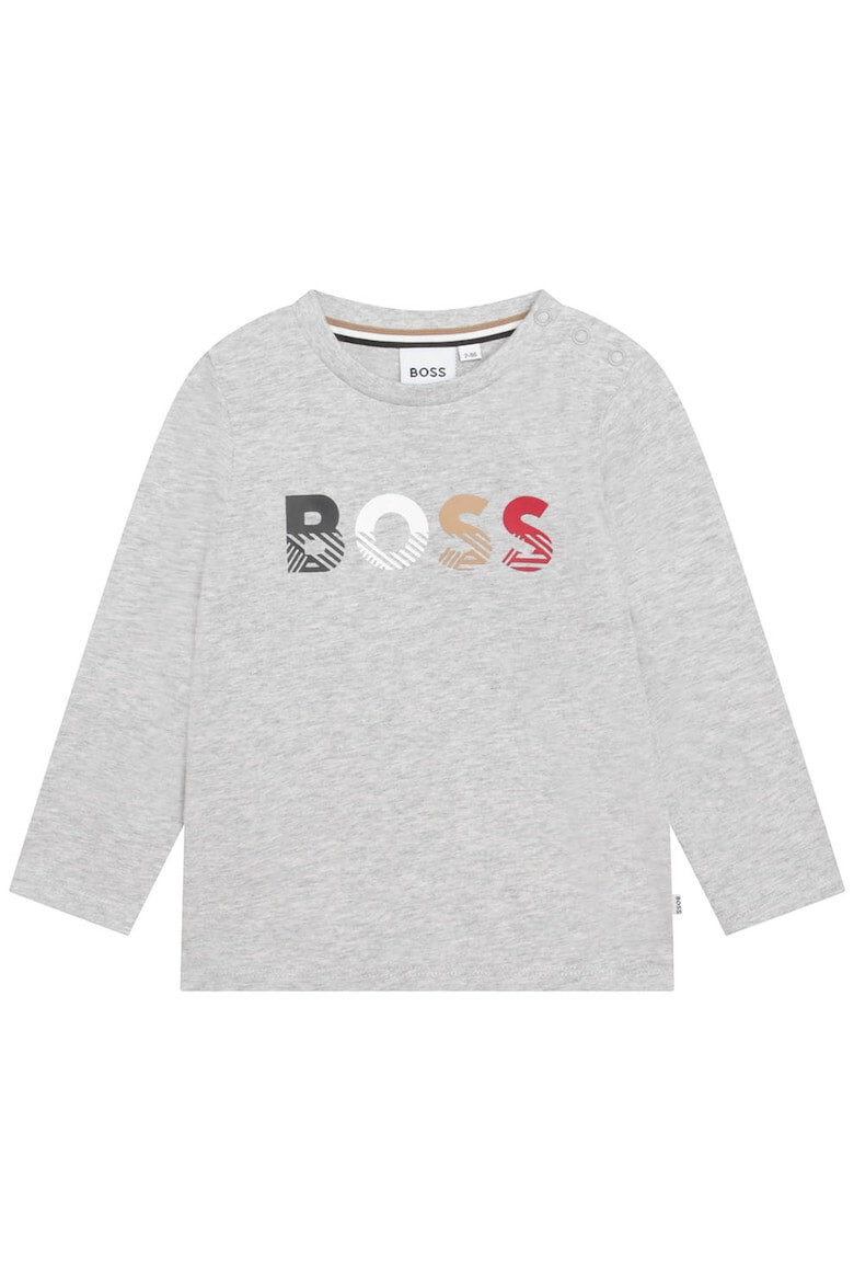 BOSS Kidswear Памучна блуза с лого - Pepit.bg