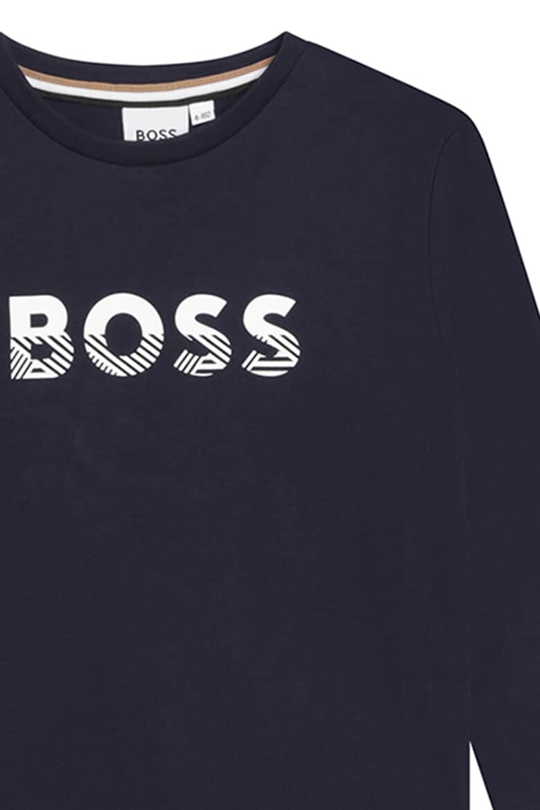 BOSS Kidswear Памучна блуза с лого - Pepit.bg