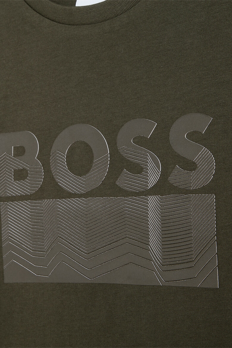 BOSS Kidswear Памучна блуза на лога - Pepit.bg