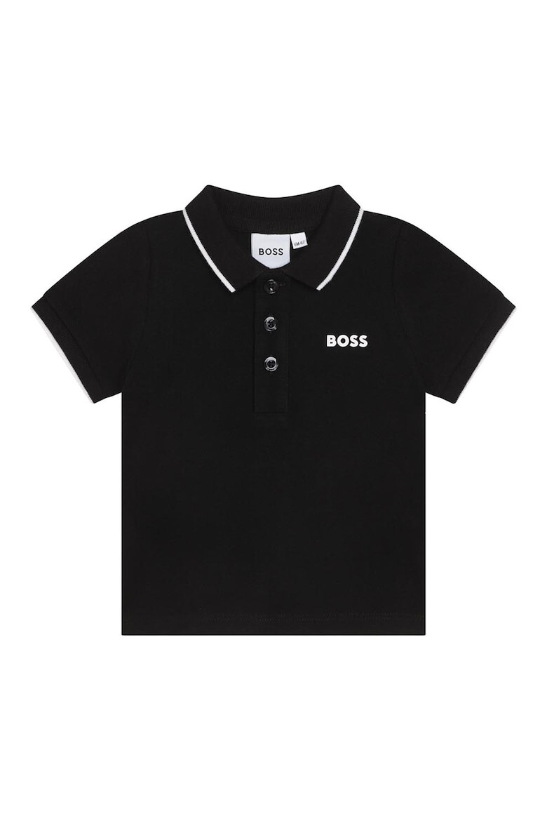 BOSS Kidswear Памучна тениска с яка - Pepit.bg