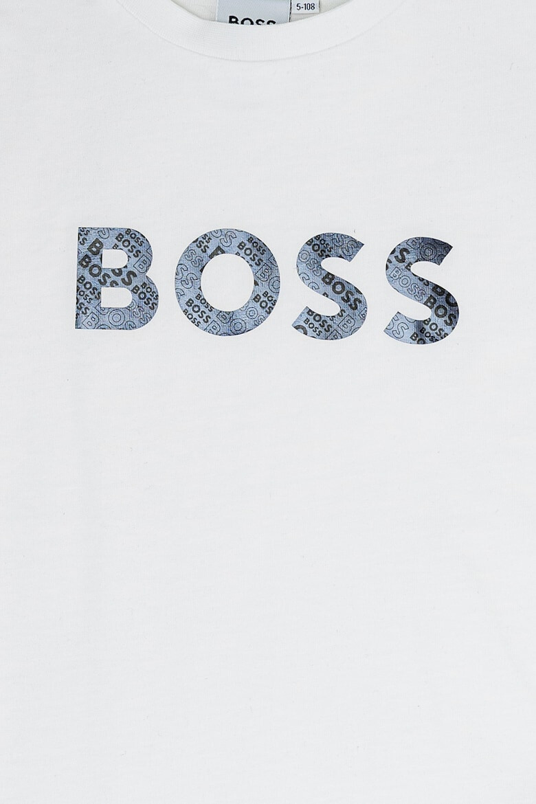 BOSS Kidswear Памучна тениска с лого - Pepit.bg