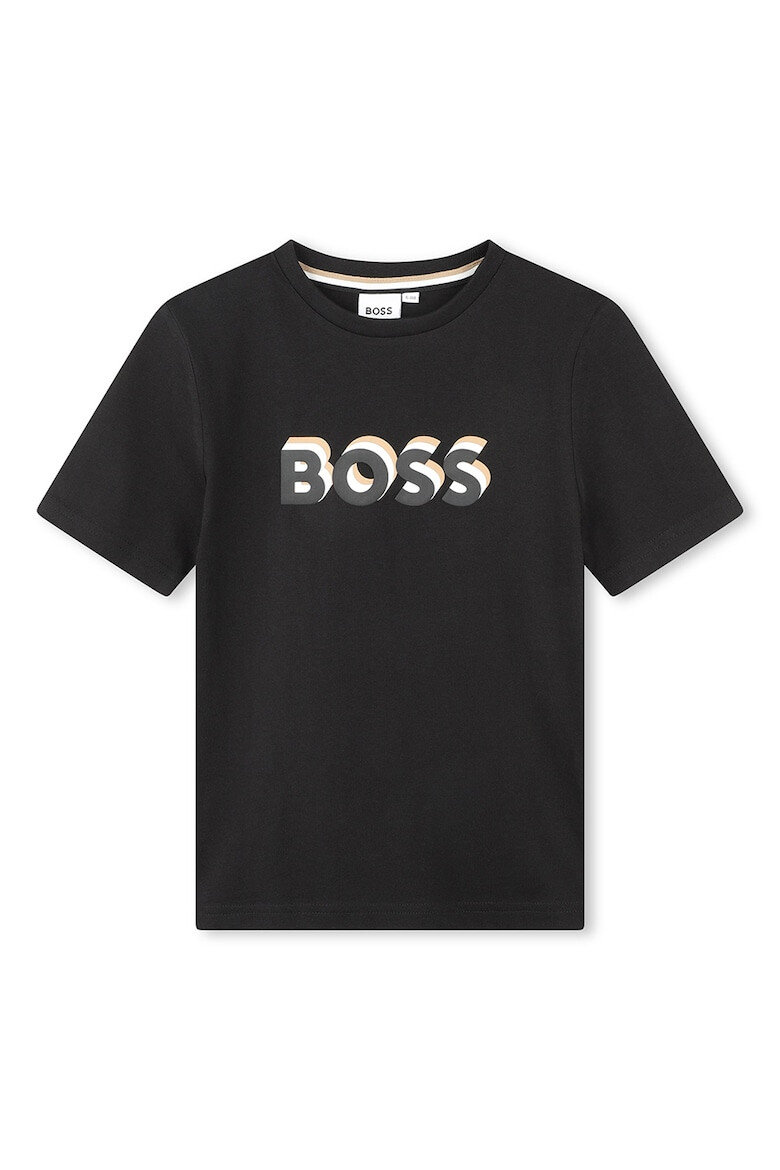 BOSS Kidswear Памучна тениска с лого - Pepit.bg