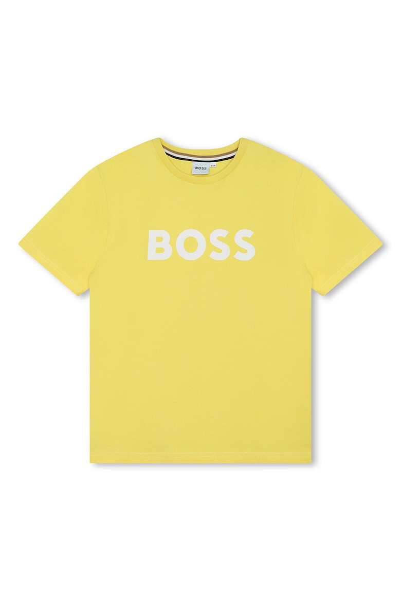 BOSS Kidswear Памучна тениска с лого - Pepit.bg