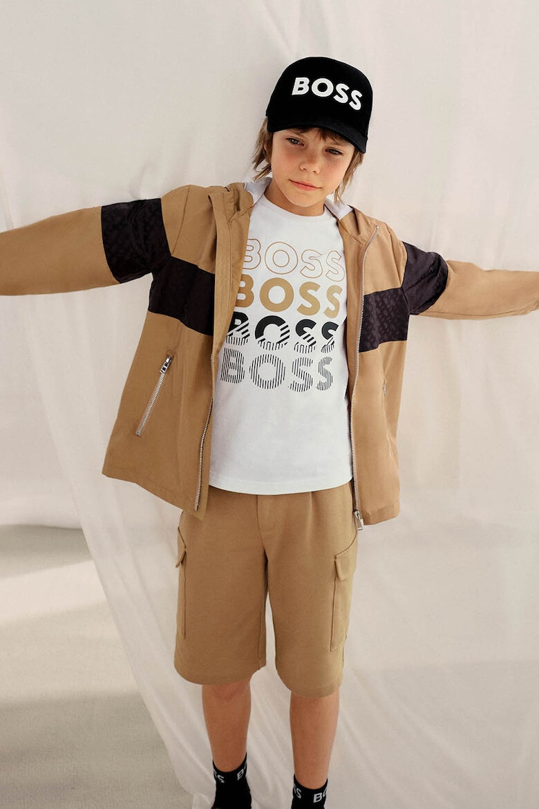 BOSS Kidswear Памучна тениска с лого - Pepit.bg