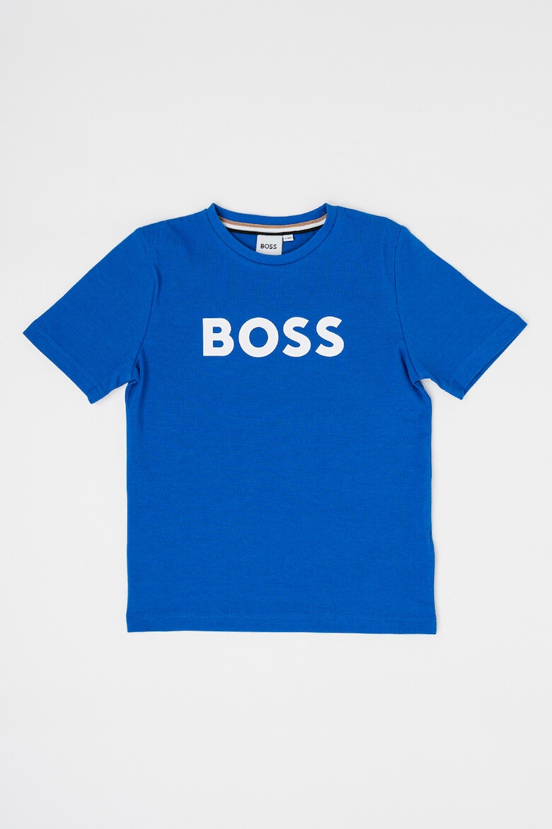 BOSS Kidswear Памучна тениска с лого - Pepit.bg