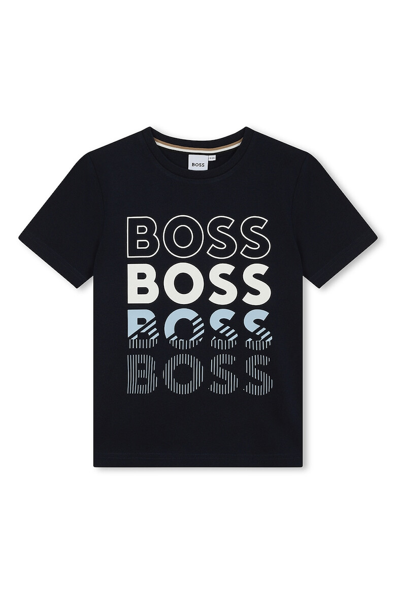 BOSS Kidswear Памучна тениска с лого - Pepit.bg