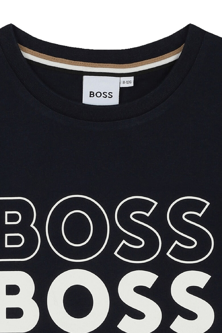 BOSS Kidswear Памучна тениска с лого - Pepit.bg