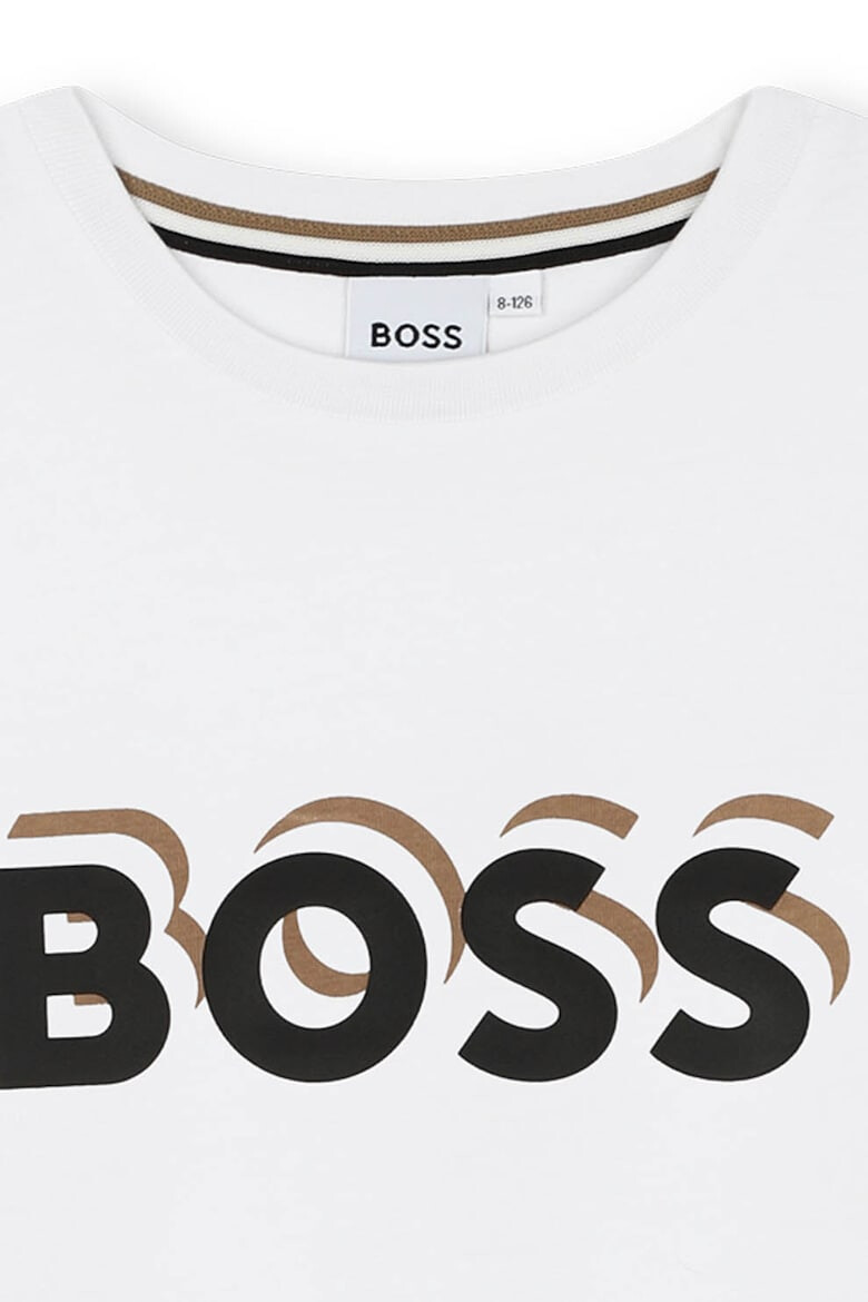 BOSS Kidswear Памучна тениска с лого - Pepit.bg