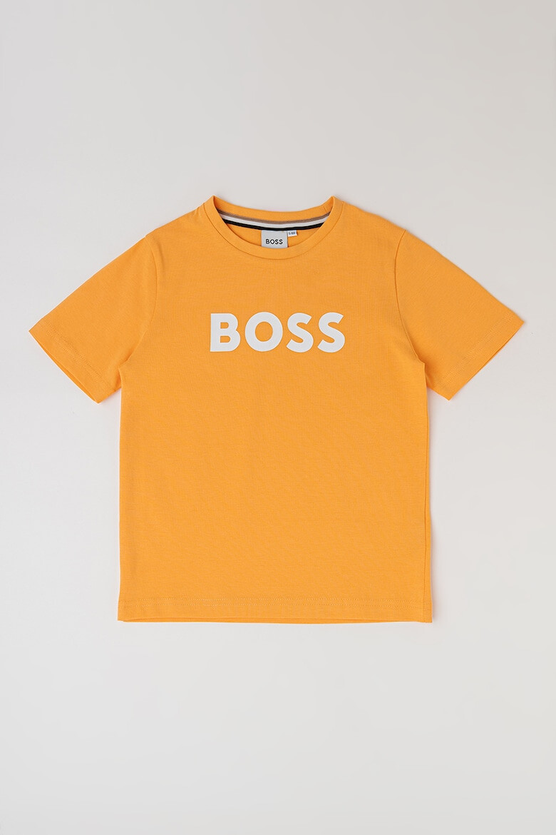 BOSS Kidswear Памучна тениска с лого - Pepit.bg