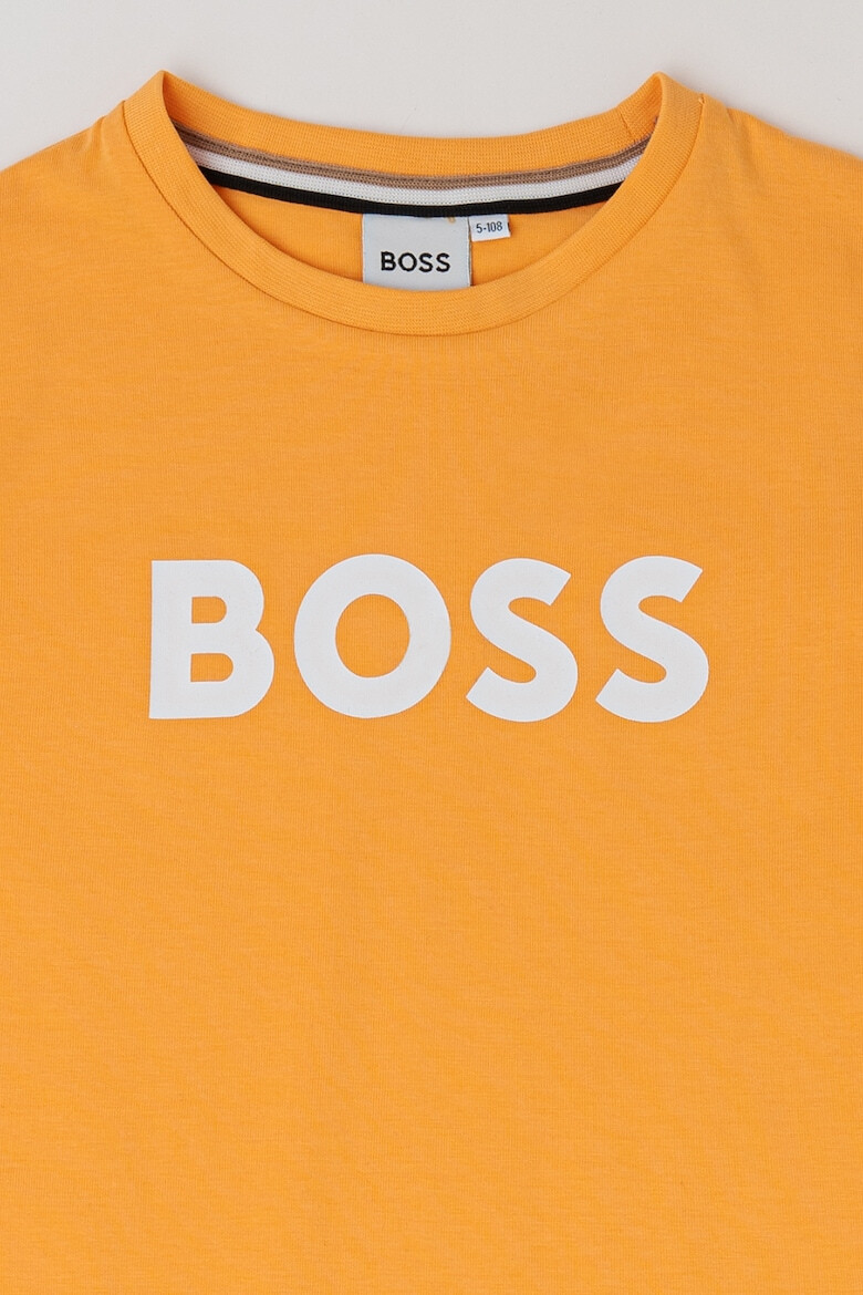 BOSS Kidswear Памучна тениска с лого - Pepit.bg