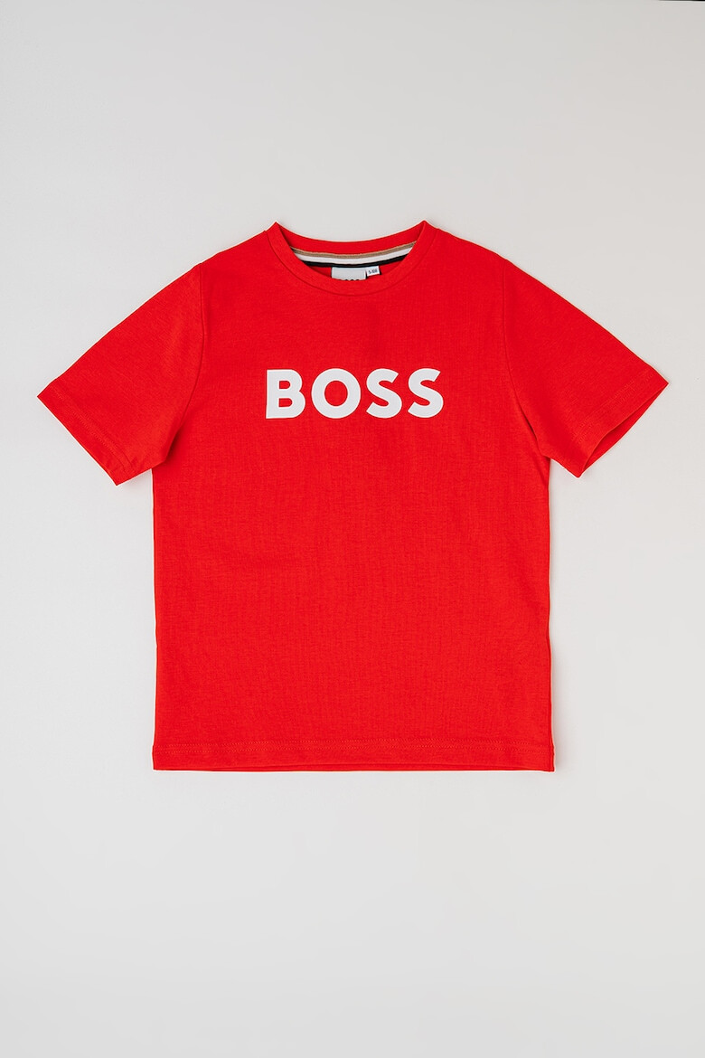 BOSS Kidswear Памучна тениска с лого - Pepit.bg