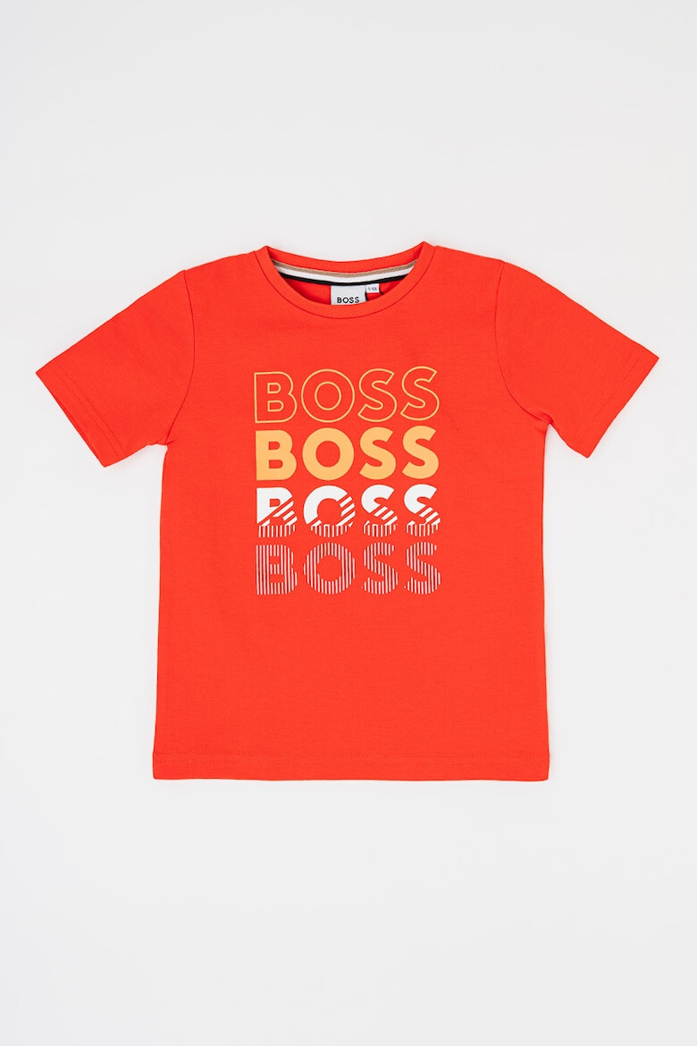 BOSS Kidswear Памучна тениска с лого - Pepit.bg