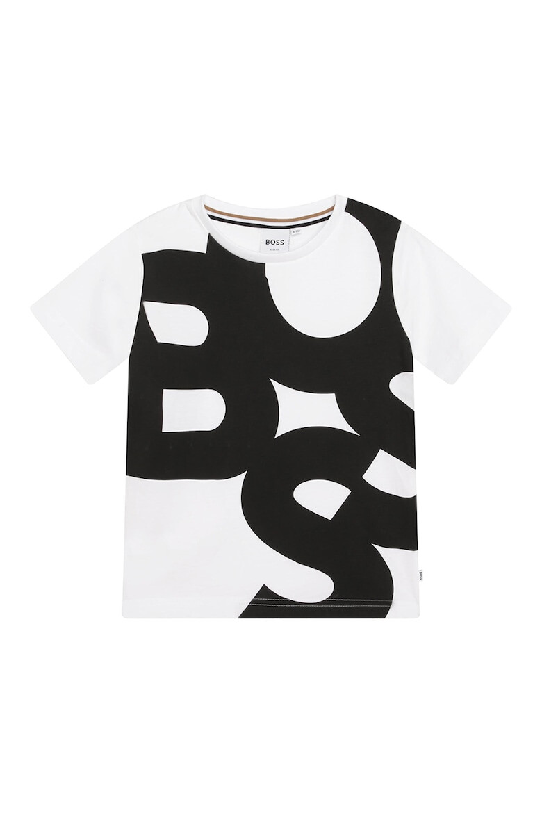 BOSS Kidswear Памучна тениска с лого - Pepit.bg