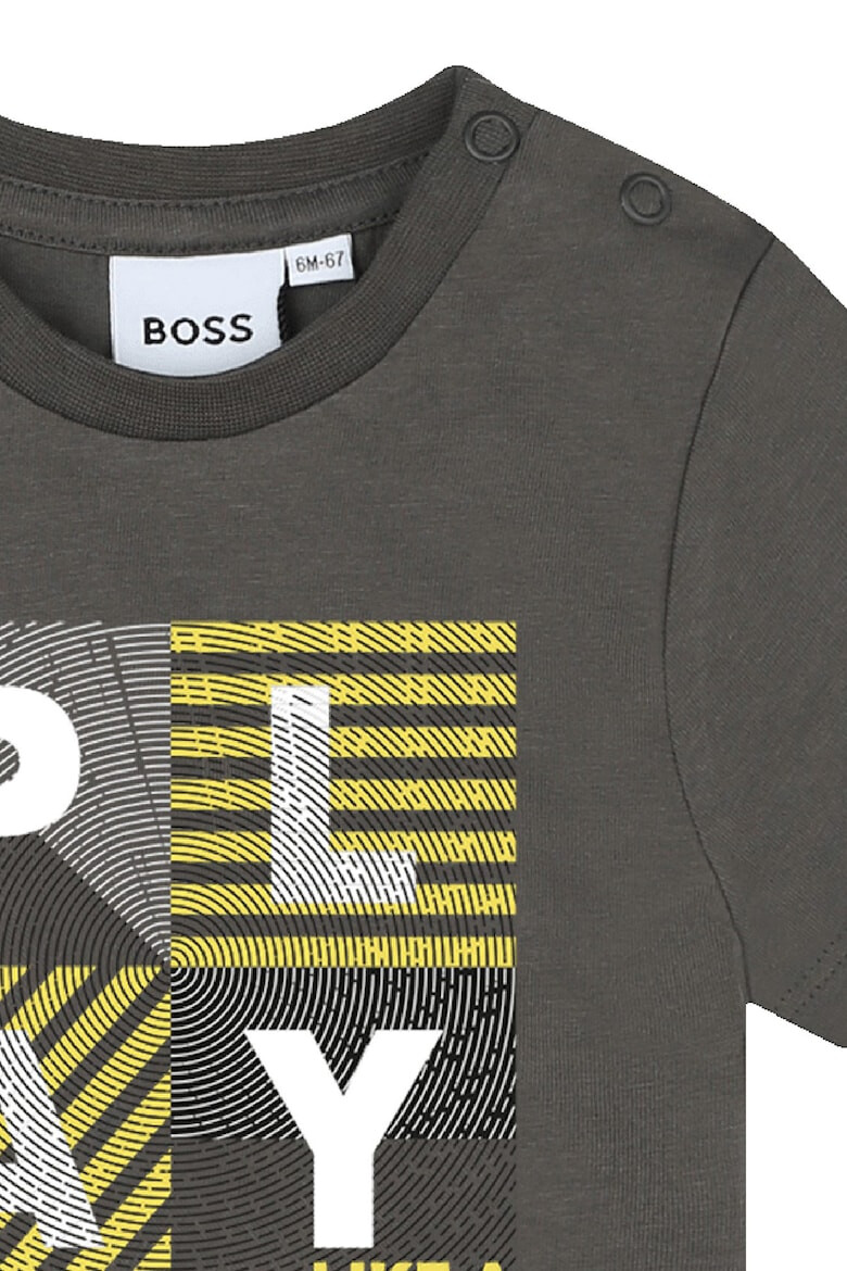 BOSS Kidswear Памучна тениска с щампа - Pepit.bg