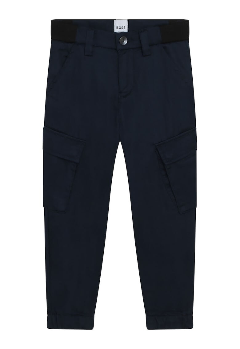 BOSS Kidswear Панталон карго с еластични подгъви - Pepit.bg