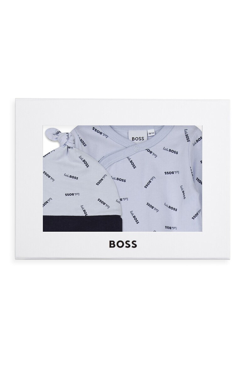 BOSS Kidswear Пижама на лога и шапка - 2 части - Pepit.bg