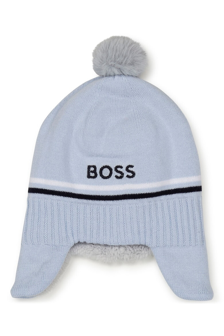 BOSS Kidswear Плетена шапка с помпон - Pepit.bg