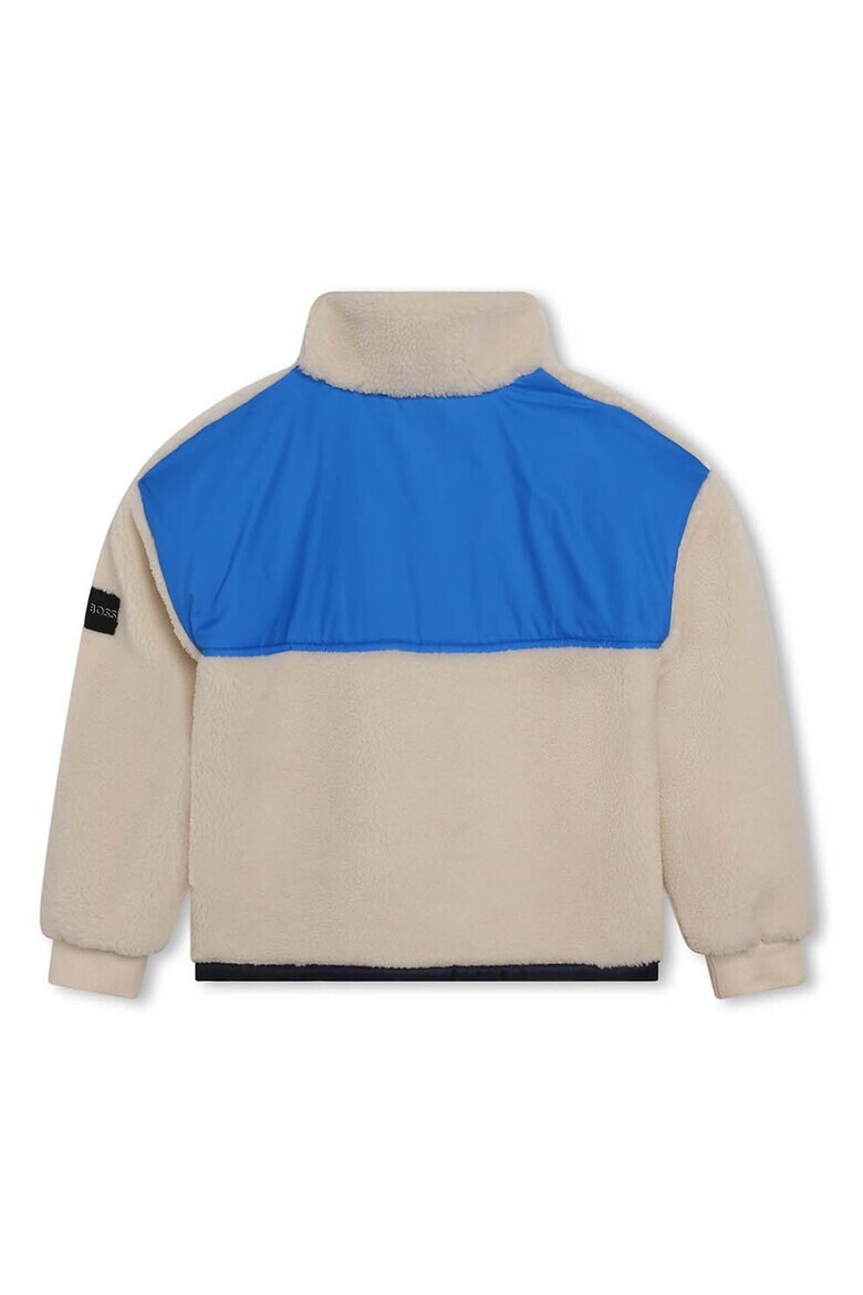 BOSS Kidswear Плюшен суитшърт с лого - Pepit.bg