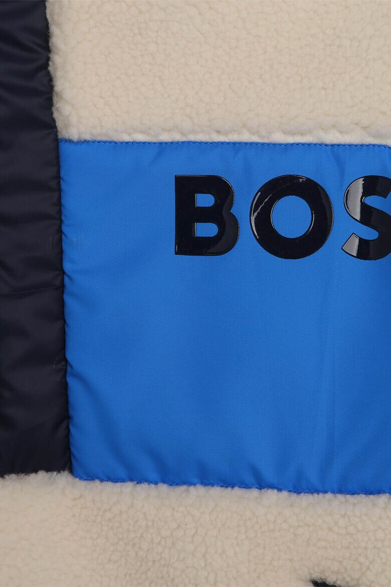 BOSS Kidswear Плюшен суитшърт с лого - Pepit.bg