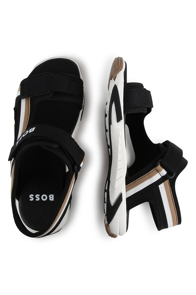BOSS Kidswear Раирани сандали с велкро - Pepit.bg