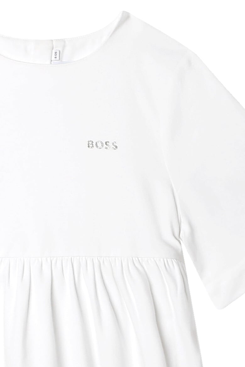 BOSS Kidswear Разкроена рокля с лого - Pepit.bg