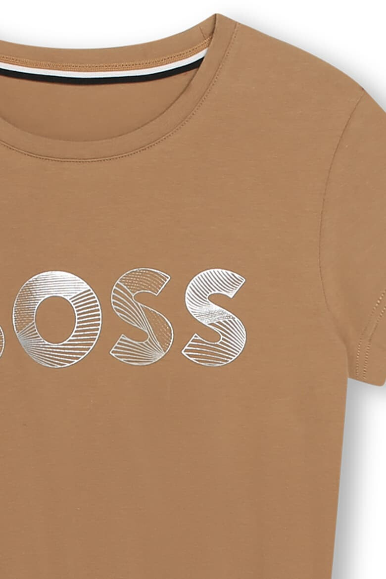 BOSS Kidswear Разкроена рокля с лого - Pepit.bg