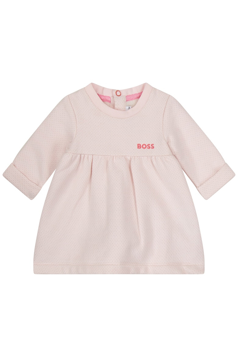 BOSS Kidswear Разкроена рокля с лого - Pepit.bg