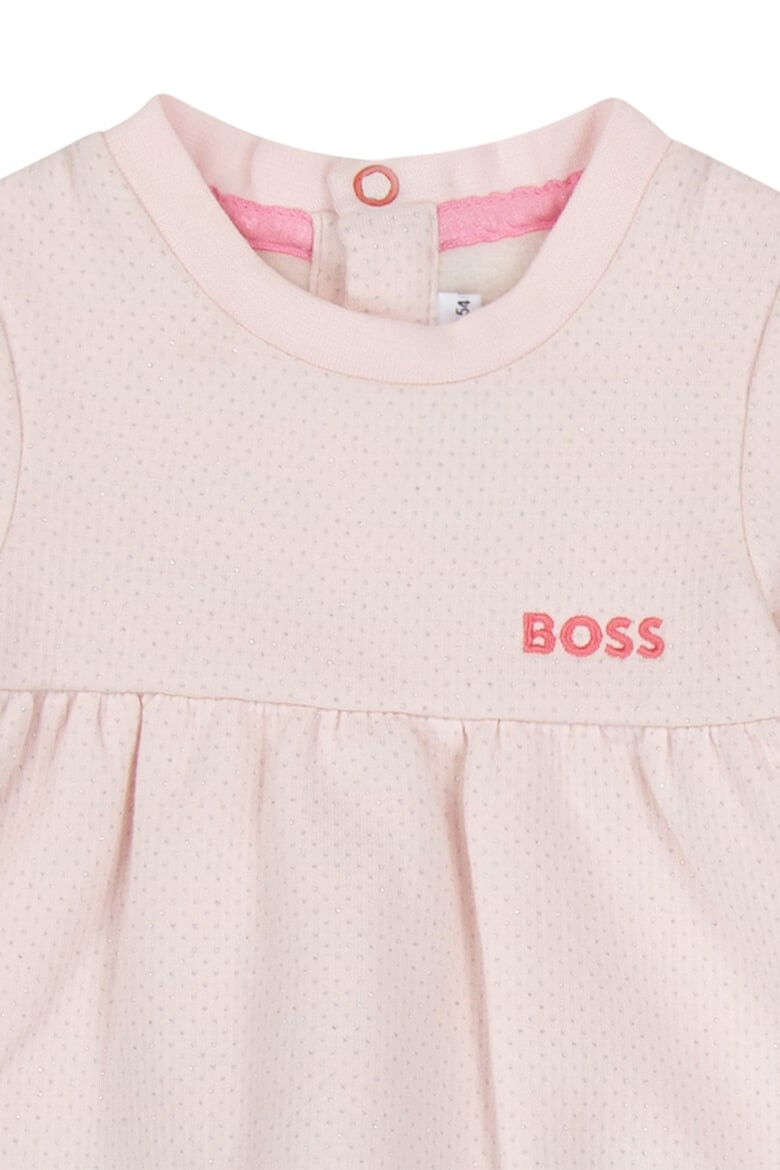 BOSS Kidswear Разкроена рокля с лого - Pepit.bg