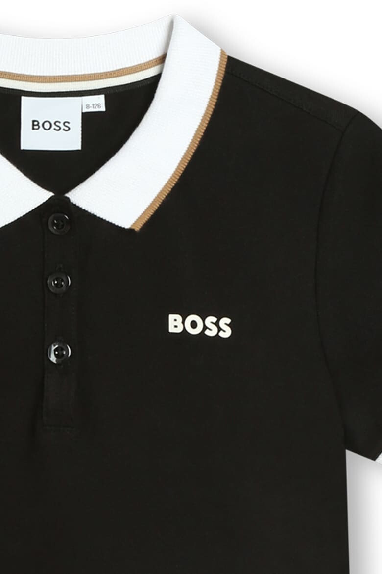 BOSS Kidswear Рокля с яка и лого - Pepit.bg