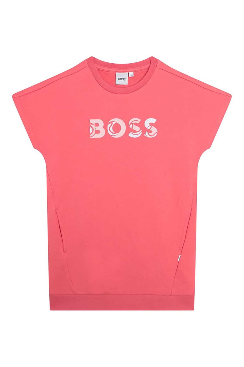 BOSS Kidswear Рокля тип суитшърт с два джоба отпред - Pepit.bg