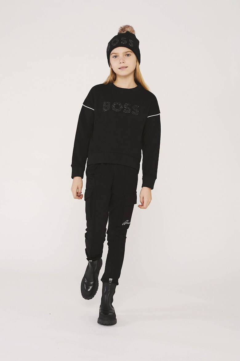 BOSS Kidswear Шапка с лого и помпон - Pepit.bg