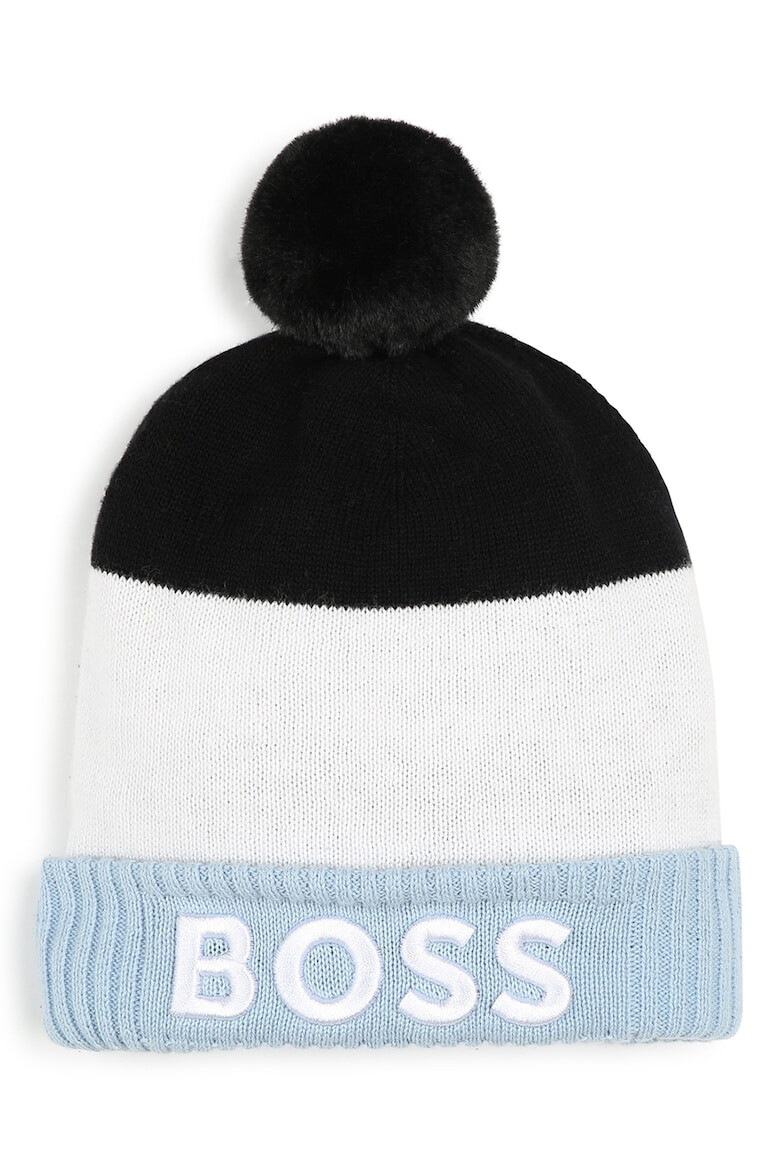BOSS Kidswear Шапка с помпон и лого - Pepit.bg